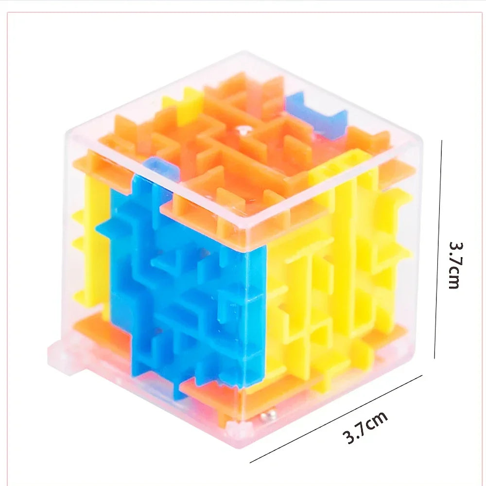 Fun 3D Cube Rolling Beads Maze Educational Toys Boys Girls Birthday Wedding Guest Gift Giveaway Kids Gift Stress Reliever Toys
