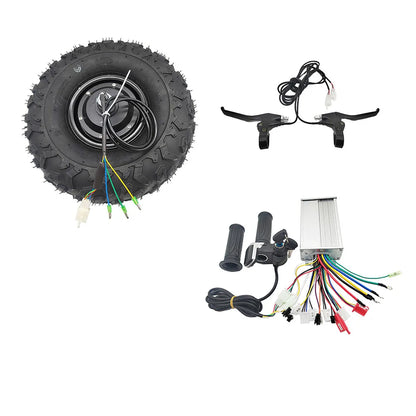 High Torque Wheelbarrow 24V 36V 48V 350W 500W Electric Brushless Motor Kit 14.5Inch Off-Road Tires