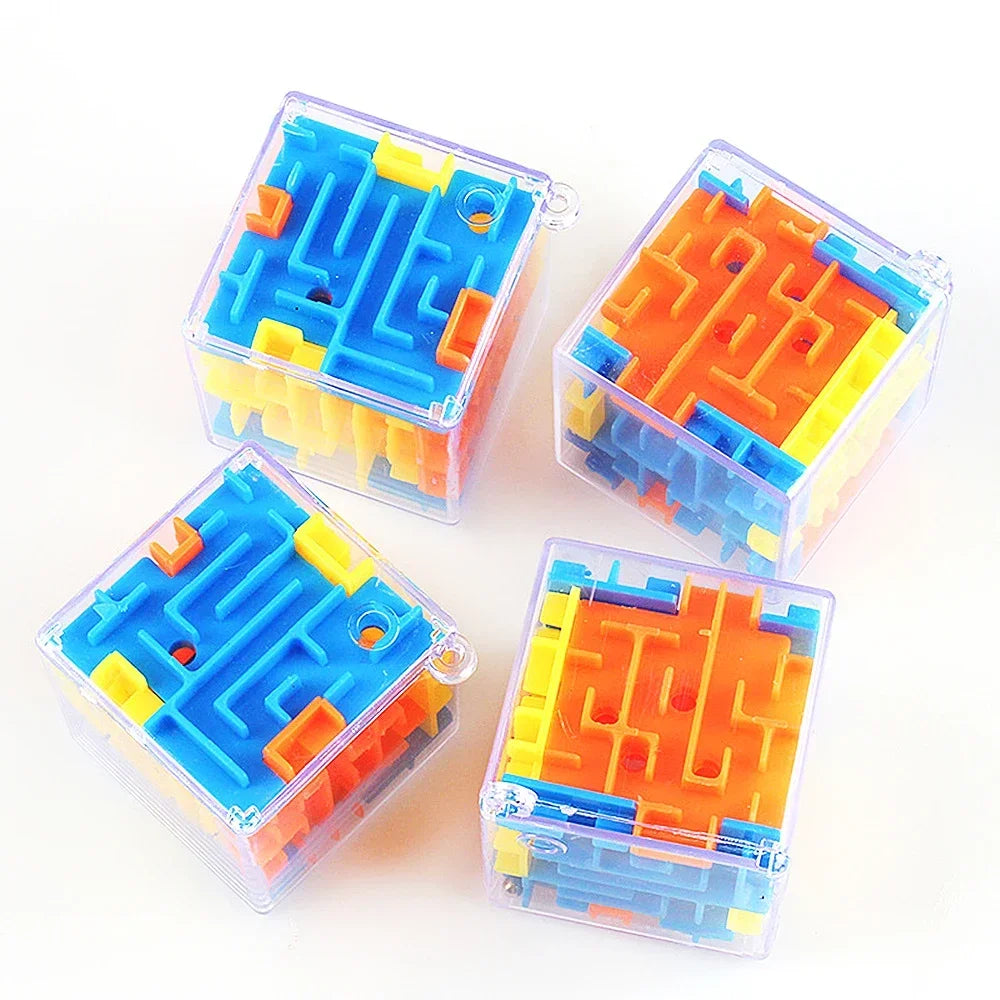 Fun 3D Cube Rolling Beads Maze Educational Toys Boys Girls Birthday Wedding Guest Gift Giveaway Kids Gift Stress Reliever Toys