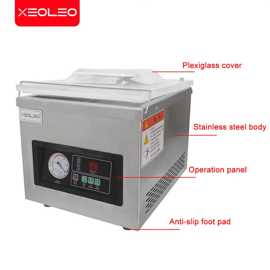 Vacuum Packaging Machine 1 Kpa Table Plastic Bags Sealer Vacuum Sealer Machine Food Packaging for Nut Fruit Meat 220V