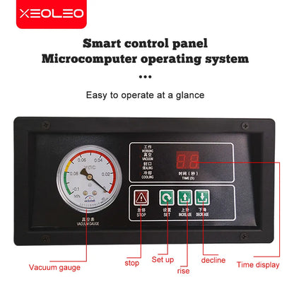 Vacuum Packaging Machine 1 Kpa Table Plastic Bags Sealer Vacuum Sealer Machine Food Packaging for Nut Fruit Meat 220V