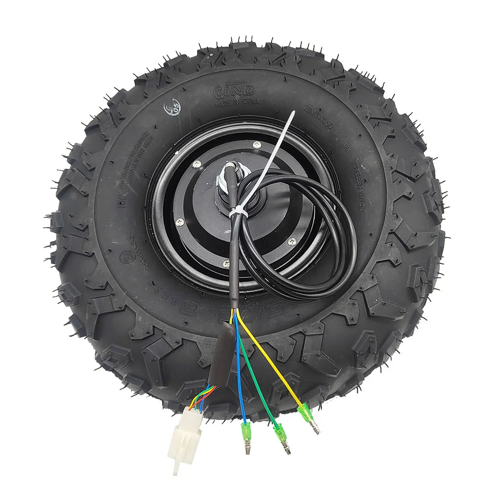 High Torque Wheelbarrow 24V 36V 48V 350W 500W Electric Brushless Motor Kit 14.5Inch Off-Road Tires