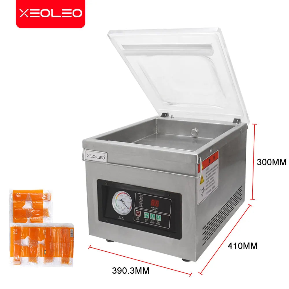 Vacuum Packaging Machine 1 Kpa Table Plastic Bags Sealer Vacuum Sealer Machine Food Packaging for Nut Fruit Meat 220V