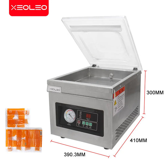 Vacuum Packaging Machine 1 Kpa Table Plastic Bags Sealer Vacuum Sealer Machine Food Packaging for Nut Fruit Meat 220V